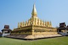 Die goldene Stupa des Pha Tat Luang ist das Symbol von Laos.