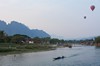 Abendessen am Mekong