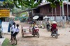 Auf der Insel Don Khone mitten im 14km breiten Mekong...