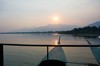 Am Abend zurück über den Mekong ins Hotel.