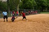Es wird Softball gespielt,...